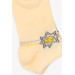 Girl's Booties Socks Sun Patterned Yellow (1-2-9-10 Years)