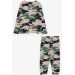 Girls' Pajamas Set Camouflage Patterned Mix Color (3-7 Years)