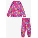 Girl's Pajama Set Smurfs Patterned Fuchsia (Age 1-4)