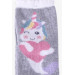 Girl's Socks Summer Figured Gray (1-2-7-8 Years)