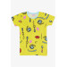 Girl's Shorts Pajamas Set Patterned Yellow (4 Age)