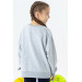 Girl's Sweatshirt Printed Gray Melange (8-14 Years)