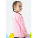 Girl's Sweatshirt Glittery Kitten Printed Powder (1.5-5 Years)