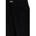 Girls' Tights Patchwork Stitched High Waist Black (8-14 Years)