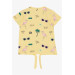 Girl's T-Shirt Printed Yellow (6-12 Years)