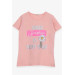 Girl's T-Shirt Floral Printed Salmon (8-12 Years)