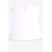 Girl's T-Shirt Frilly Guipure Ecru (3-8 Ages)