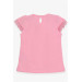 Girl's T-Shirt Scalloped Detailed Powder (3-8 Years)