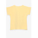 Girl's T-Shirt Girl's Printed Yellow (8-12 Years)