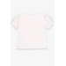 Girl's T-Shirt Sleeves Tulle Ecru (3-7 Years)