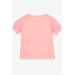 Girl T-Shirt Sleeves Tulle Salmon (3-7 Years)