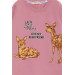 Girl's Tunic Gazelle Printed Dried Rose (Age 1.5-5)