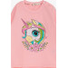 Girl's Long Sleeve T-Shirt Unicorn Printed Pink (1.5-5 Years)