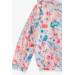 Girl Raincoat Flower Patterned Powder (1-4 Years)