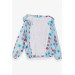 Girl's Raincoat Animal Patterned Light Blue (1-6 Years)