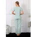 Women Short Sleeve Pajama Set