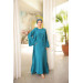 Turkish Women's Two-Piece Ruffled Abaya