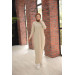 Oversize Knitwear Dress Beige