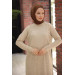 Oversize Knitwear Dress Beige