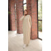 Oversize Knitwear Dress Beige