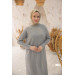 Oversize Knitwear Dress Gray