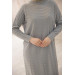 Oversize Knitwear Dress Gray