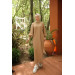 Raglan Sleeve Comfortable Fit Knitwear Dress Brown