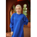 Raglan Sleeve Comfortable Fit Knitwear Dress Blue