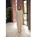 Raglan Sleeve Comfortable Fit Knitwear Dress Mink