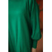 Raglan Sleeve Comfortable Fit Knitwear Dress Green