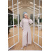 Hijab Crepe Double Suit Beige