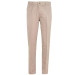 Men Beige Blue Classic Cut Linen Trousers With Pockets