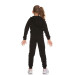 Girls Zippered Hooded Tracksuit Set