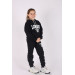 London Printed Hooded 2 Yarn Girls Tracksuit Set