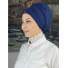 Trending Navy Blue Cross Shawl