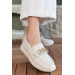 Beige Skin Ballerina Shoes