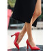 Red Skin Stiletto Shoes