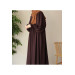 Silk Abaya Brown Women Standard