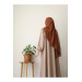 Plain Crepe Abaya Beige Women 1 Size