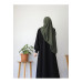 Plain Crepe Abaya Black Women 1