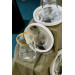 12 Piece Gold Tea Glass Set For 6 People, Tea Set