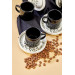 Ceramic Black 12 Piece Black Coffee Cup Set For 6 People