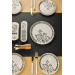 Ceramic 18 Piece Breakfast Set For 8 Persons White