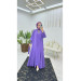 First Quality Medina Silk Fabric Belted Abaya And Undershirt Dress Fabulous Two-Piece Set