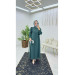 Dubai Crepe Abaya With Ruffle Sleeves