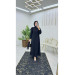 Dubai Crepe Abaya With Ruffle Sleeves