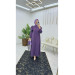 Dubai Crepe Abaya With Ruffle Sleeves