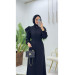 Dubai Crepe Abaya With Ruffle Sleeves