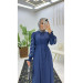 Dubai Crepe Fabric Fake Thin Very Stylish Women's Abaya