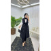 Double Crepe Fabric Trousers And Long Vest Women's Two Piece Suit